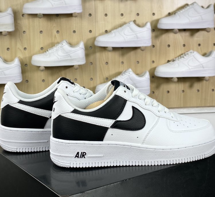 200 Nike By You Air Force 1'07 Low Retro SP Air Force One Sneakers Black and Whi