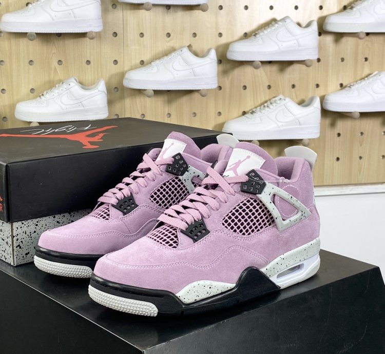 380 Nike Wmns Air Jordan 4 Retro Orchid Michael Jordan AJ4 mid-top basketball sh