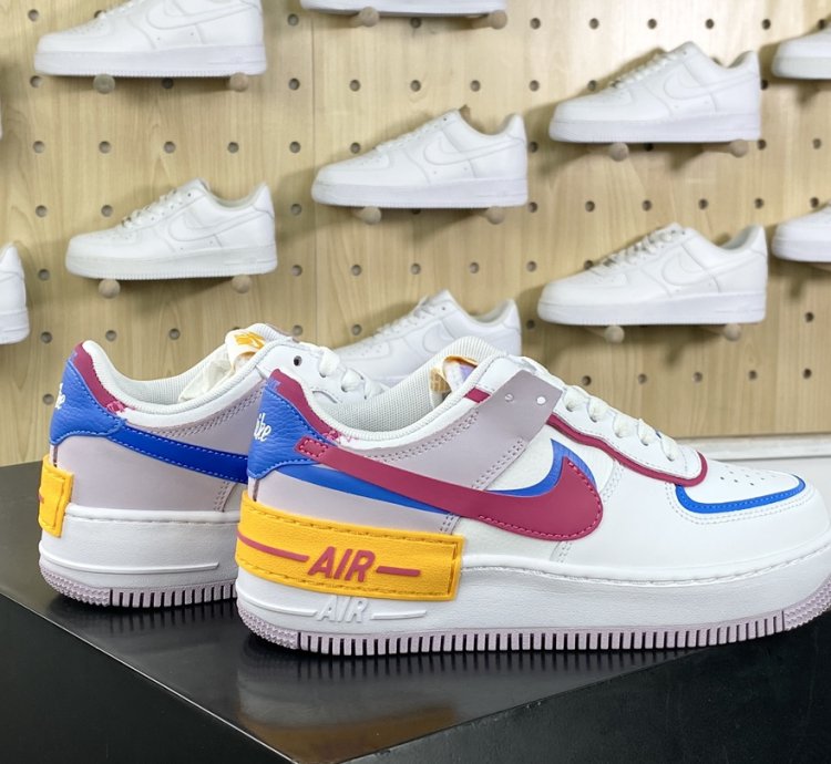 200 Nike WMNS Air Force 1 Shadow Beige Pale Ivory Air Force One Sneakers Splicin