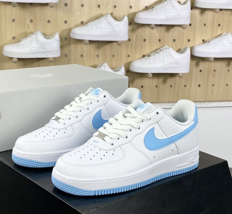 200 Nike Air Force 1'07 LowWhiteBlack Air Force One Classic Low-top Sneakers Lea