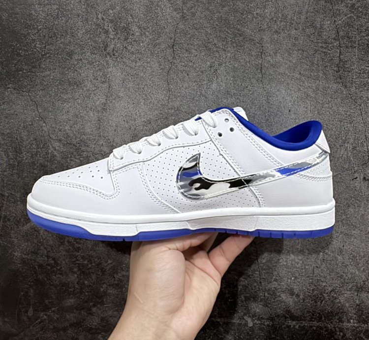 280  Nk SB Dunk Low BAPE joint-white color hook small blue h