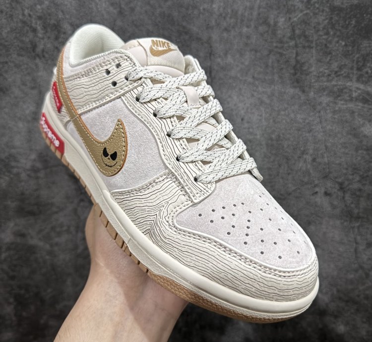 280 Supreme x Nk Dunk Low Joint-Golden Ghost Face SB Low-top Casual Sneakers XD6