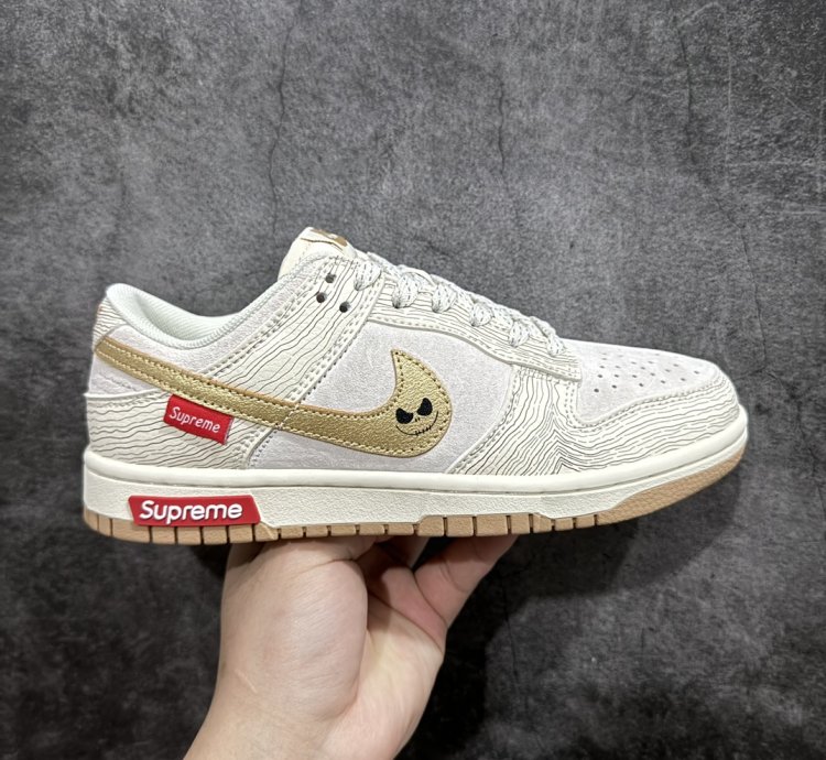 280 Supreme x Nk Dunk Low Joint-Golden Ghost Face SB Low-top Casual Sneakers XD6