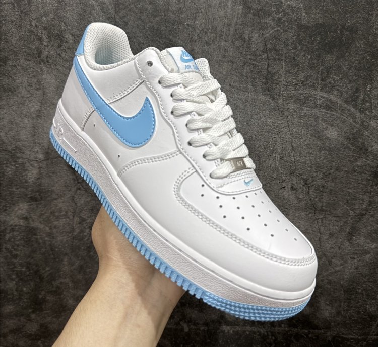 200 Nike Air Force 1 Low White Blue Air Force One Low Top Sports Casual Shoes FQ