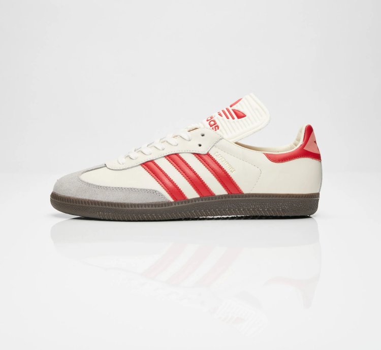 adidas Shoes Samba Classic OG White Scarlet Granite - CQ2216