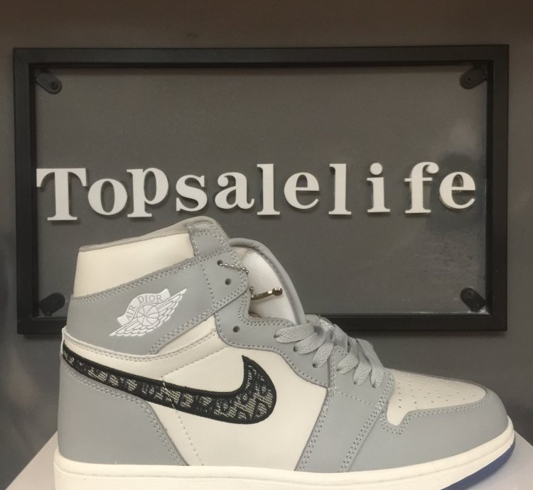 Dior x Air Jordan 1 High 'Wolf Grey' CN8607-002