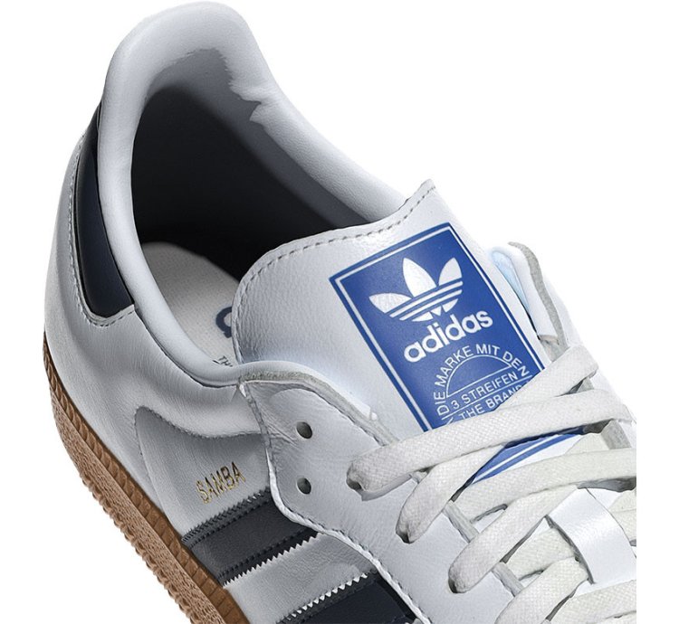 adidas Shoes Samba OG White Night Indigo Gum - IF3814
