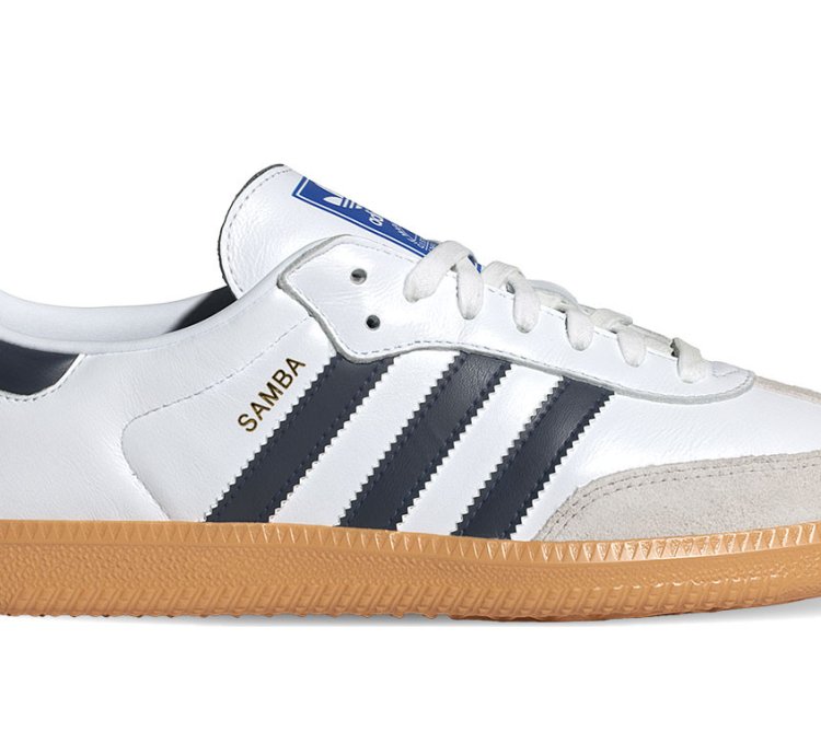 adidas Shoes Samba OG White Night Indigo Gum - IF3814
