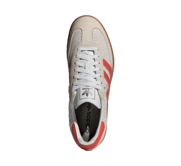adidas Shoes Samba OG Crystal White Preloved Red - IG1380