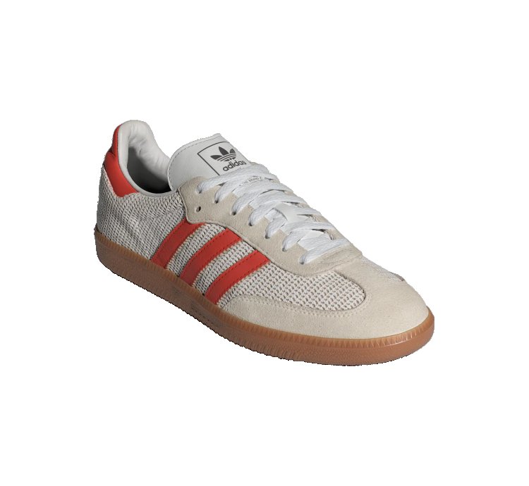 adidas Shoes Samba OG Crystal White Preloved Red - IG1380