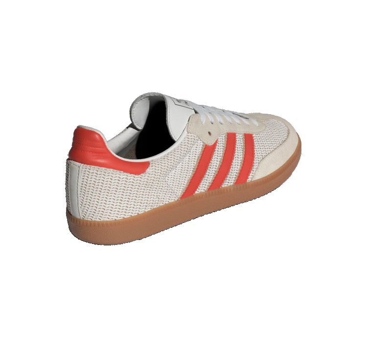 adidas Shoes Samba OG Crystal White Preloved Red - IG1380