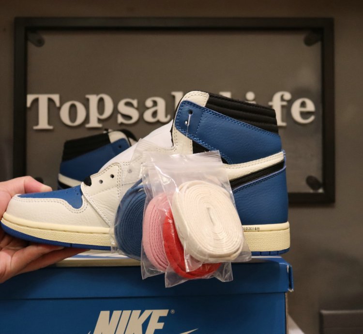 Fragment Design x Travis Scott x Air Jordan 1 Retro High OG 'Military Blue' DH3227-105