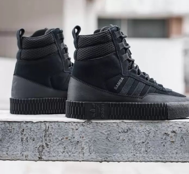 adidas Shoes Samba Boot Triple Black - GZ8107