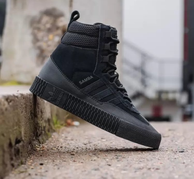 adidas Shoes Samba Boot Triple Black - GZ8107
