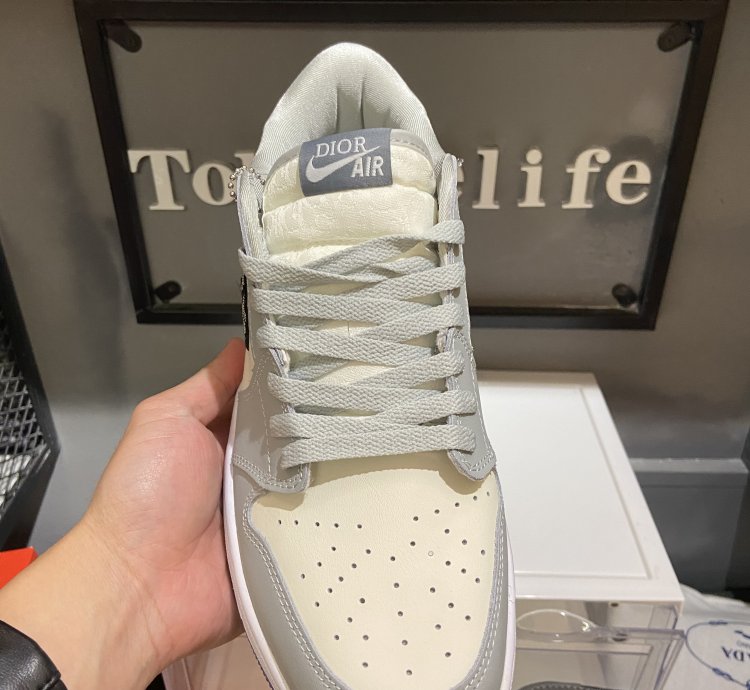 Dior x Air Jordan 1 Low 'Wolf Grey' CN8608-002