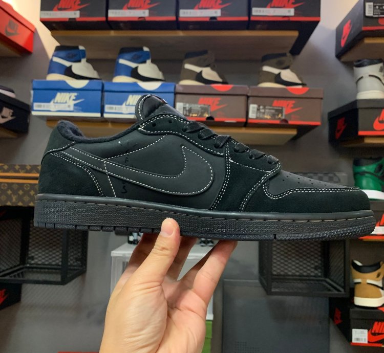 Travis Scott x Air Jordan 1 Retro Low OG SP 'Black Phantom' DM7866-001