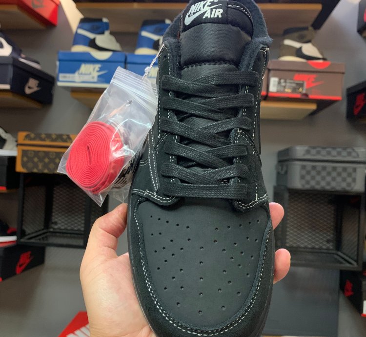 Travis Scott x Air Jordan 1 Retro Low OG SP 'Black Phantom' DM7866-001