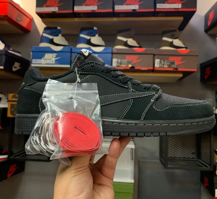 Travis Scott x Air Jordan 1 Retro Low OG SP 'Black Phantom' DM7866-001