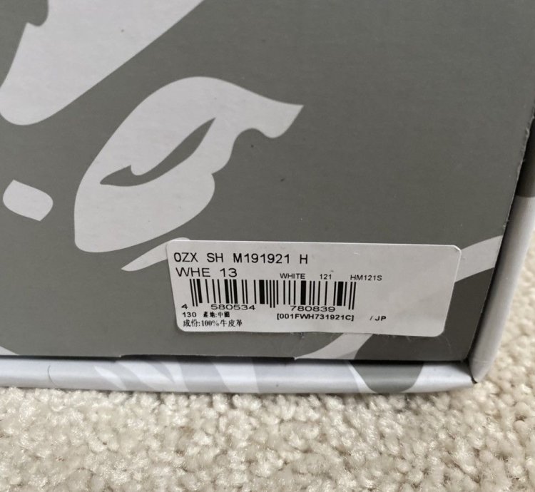 100 Authentic JJJJound Bathing Ape Bape Sta Low Size 13