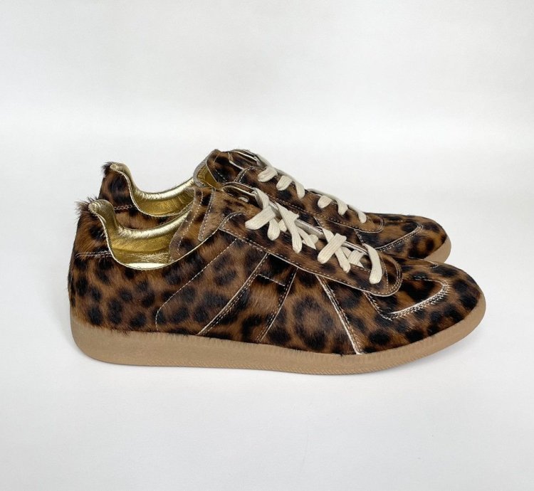 17 Leopard Print Fur GAT Sneakers