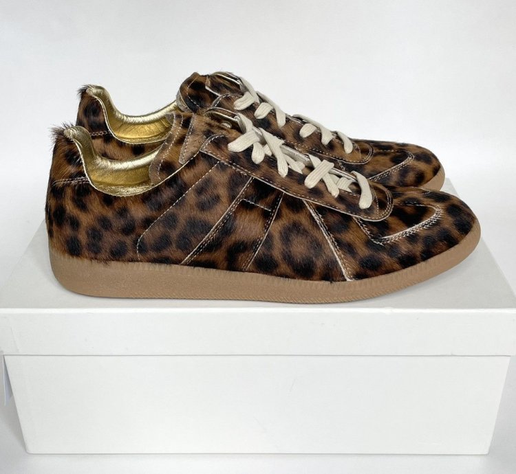 17 Leopard Print Fur GAT Sneakers