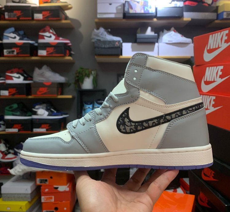 Dior x Air Jordan 1 High 'Wolf Grey' CN8607-002