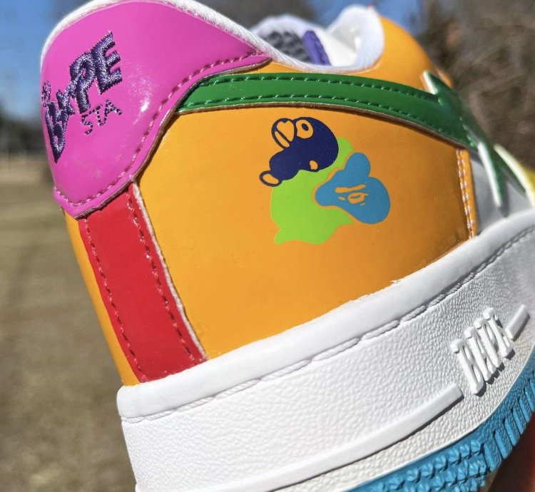 2013 Bathing Ape Baby Milo Multi Patent Leather Bapesta