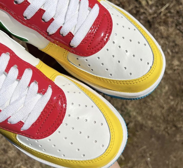 2013 Bathing Ape Baby Milo Multi Patent Leather Bapesta