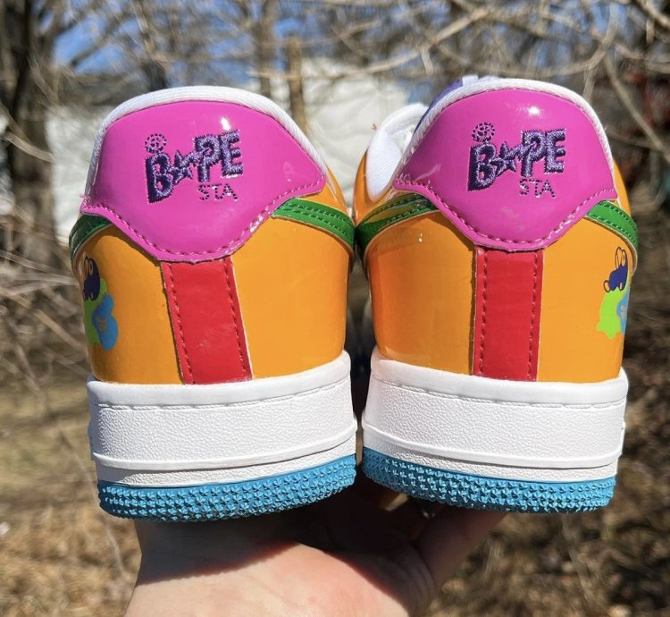 2013 Bathing Ape Baby Milo Multi Patent Leather Bapesta