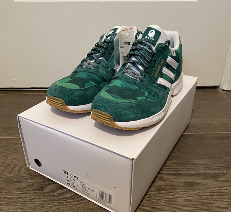 2020 Adidas Bape Undefeated ZX 8000 sz 8