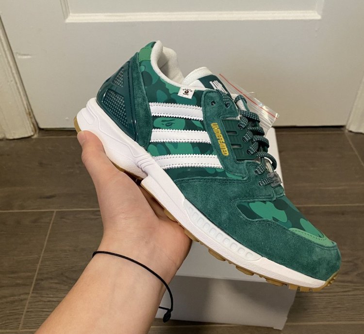 2020 Adidas Bape Undefeated ZX 8000 sz 8