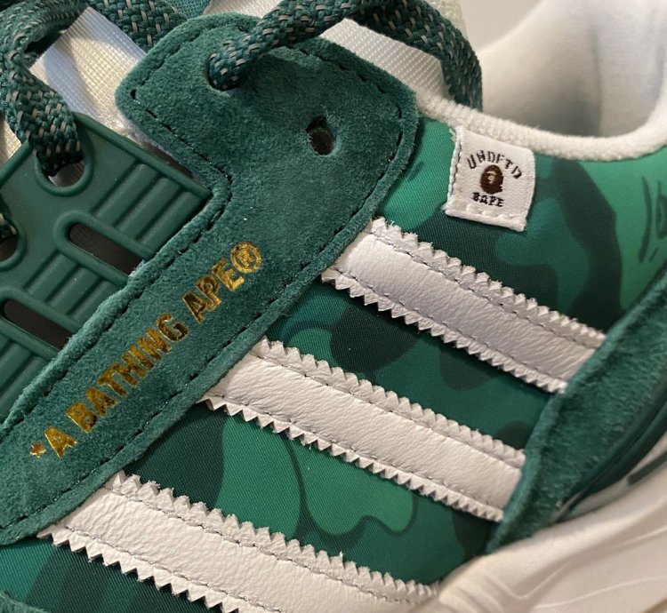 2020 Adidas Bape Undefeated ZX 8000 sz 8