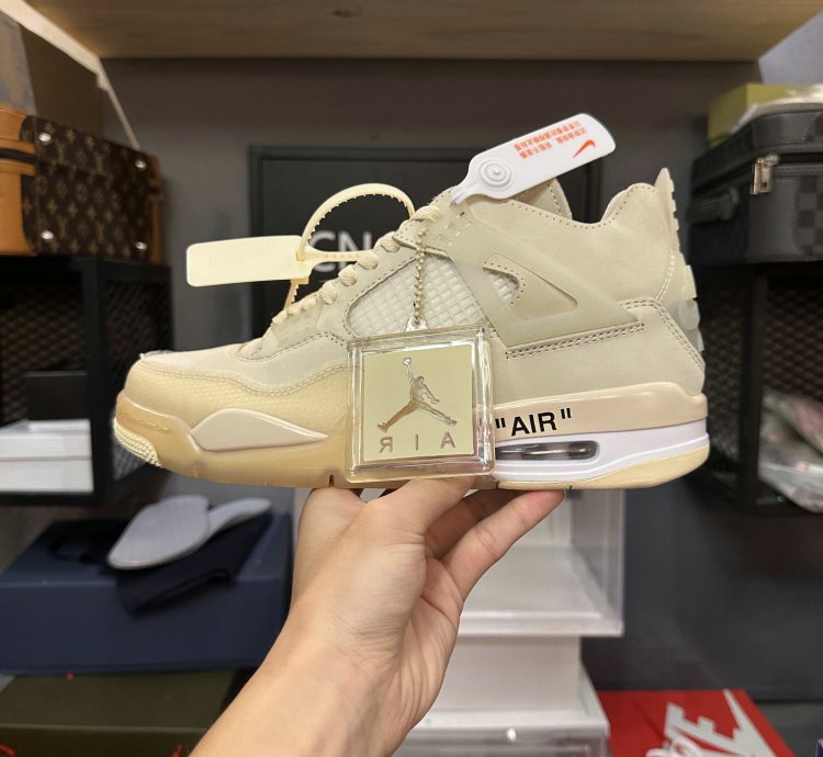 Off-White x Air Jordan 4 SP 'Sail' CV9388-100