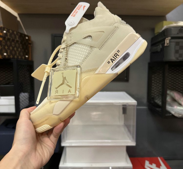 Off-White x Air Jordan 4 SP 'Sail' CV9388-100