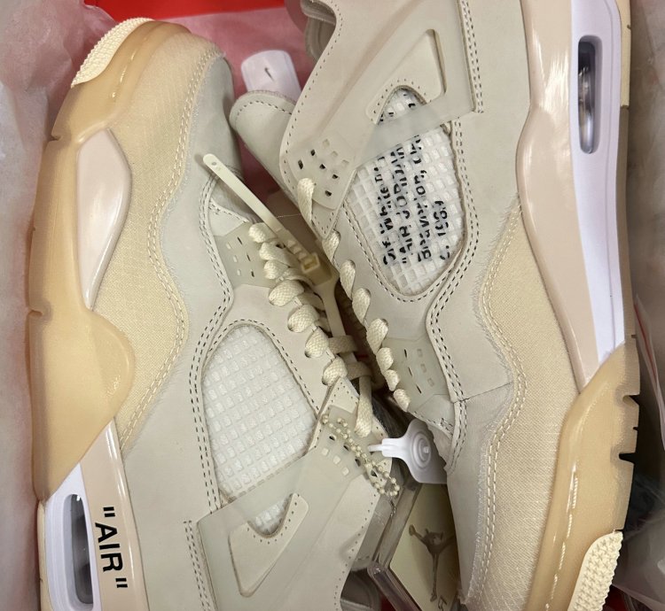 Off-White x Air Jordan 4 SP 'Sail' CV9388-100