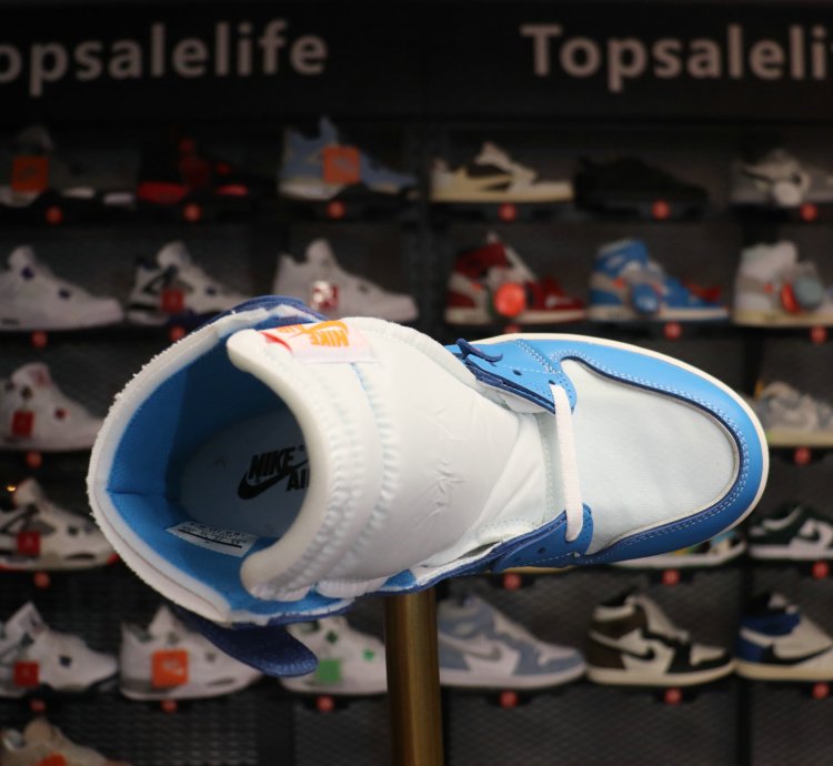 Jordan 1 Retro High Off-White University Blue AQ0818-148