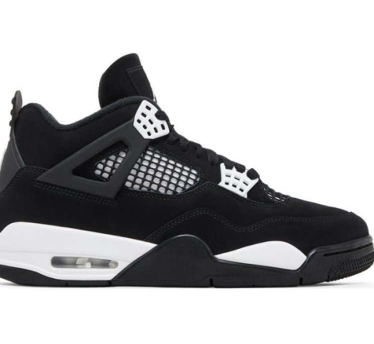 Mens Wmns Air Jordan 4 Retro White Thunder FQ8138 001