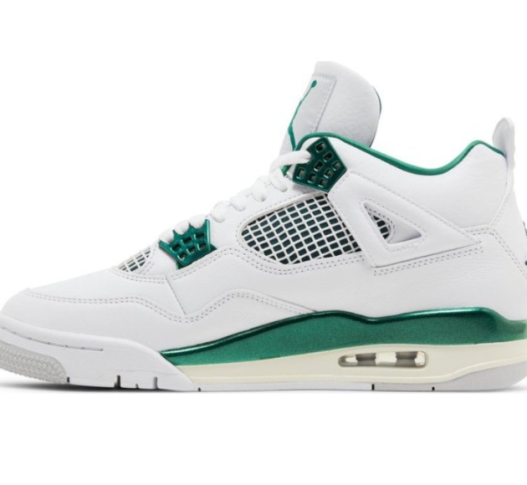 Mens Wmns Air Jordan 4 Retro Oxidized Green FQ8138 103