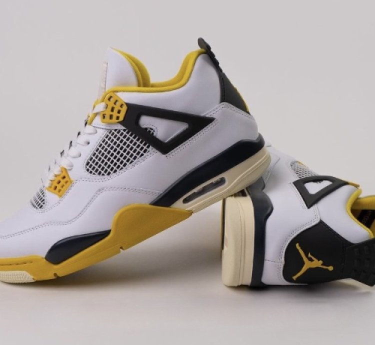 Mens Wmns Air Jordan 4 Retro Vivid Sulfur AQ9129 101