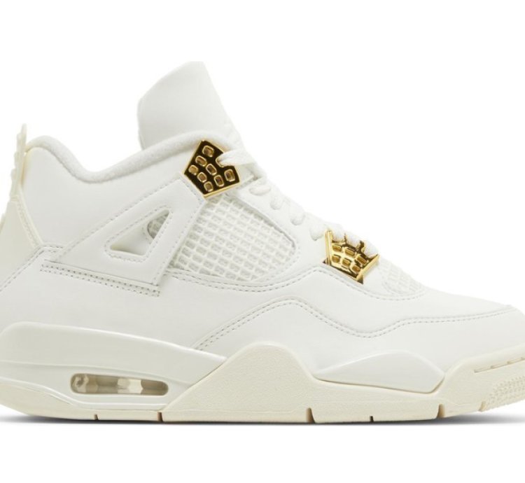 Mens Wmns Air Jordan 4 Retro Metallic Gold AQ9129 170