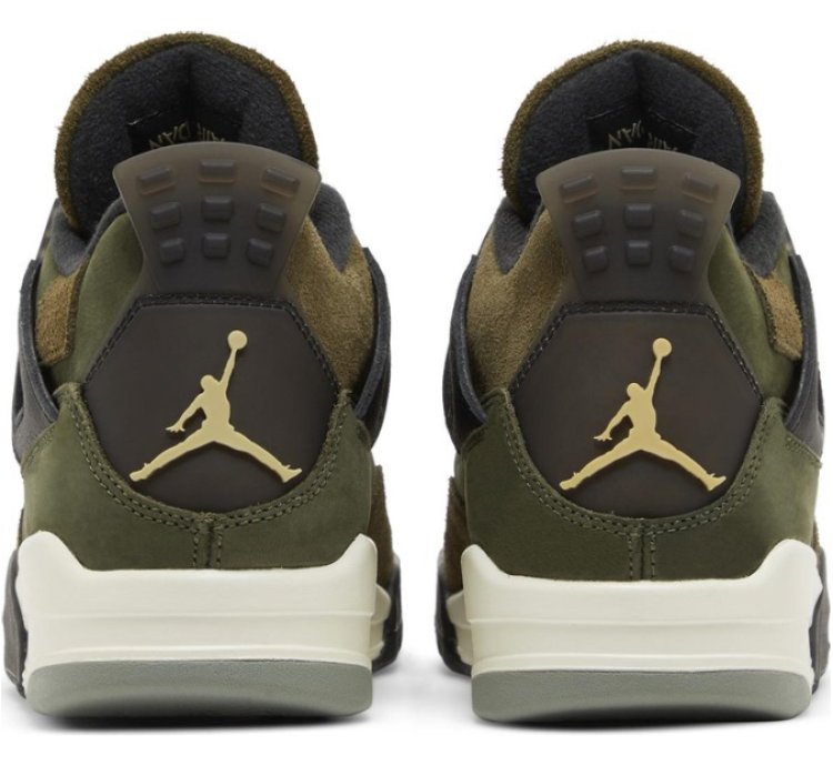 Mens Wmns Air Jordan 4 Retro SE Craft Olive FB9927 200 / FB9928 200