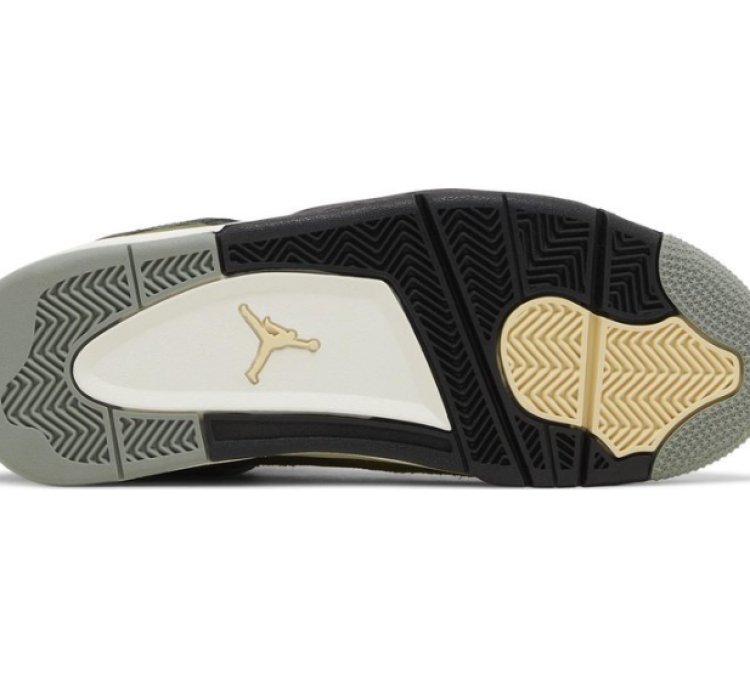 Mens Wmns Air Jordan 4 Retro SE Craft Olive FB9927 200 / FB9928 200