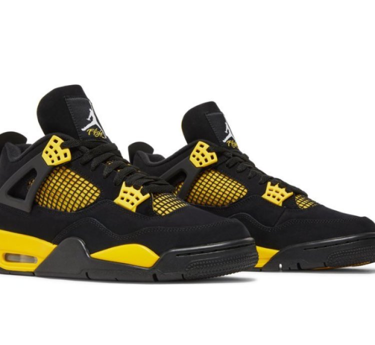 Mens Wmns Air Jordan 4 Retro Thunder 2023 DH6927 017 / 408452 017