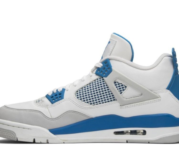 Mens Wmns Air Jordan 4 Retro Military Blue 2012 308497 105 / 408452 105
