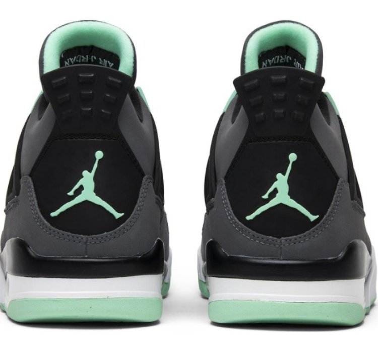 Mens Wmns Air Jordan 4 Retro Green Glow 308497 033 / 408452