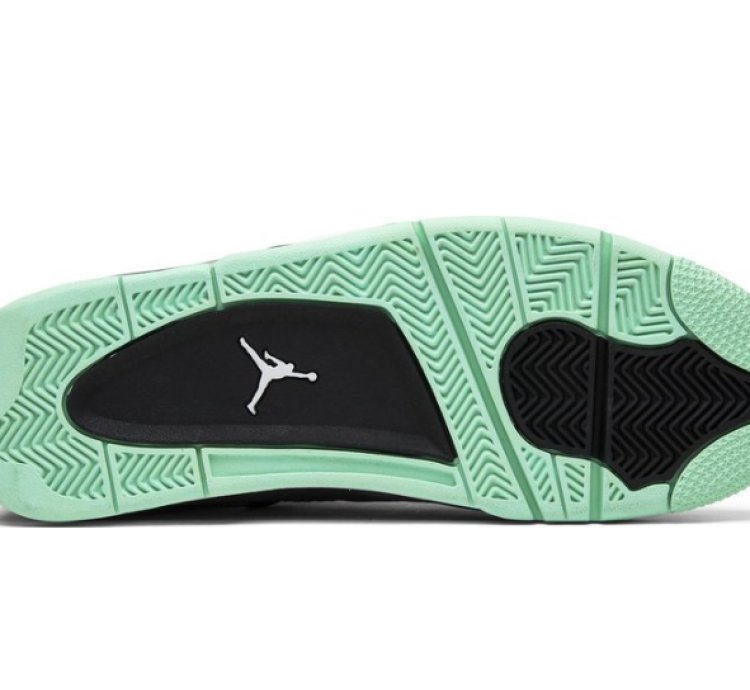 Mens Wmns Air Jordan 4 Retro Green Glow 308497 033 / 408452