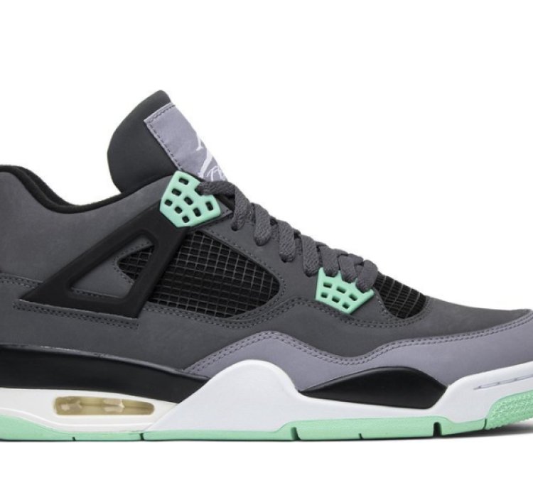 Mens Wmns Air Jordan 4 Retro Green Glow 308497 033 / 408452