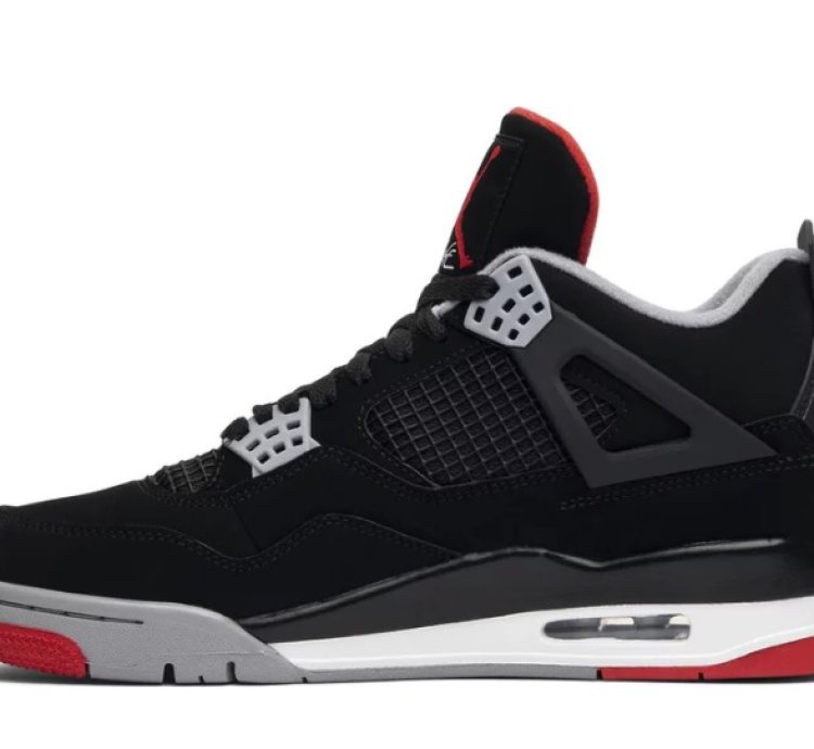 Mens Wmns Air Jordan 4 Retro OG Bred 2019 308497 060 / 408452 060