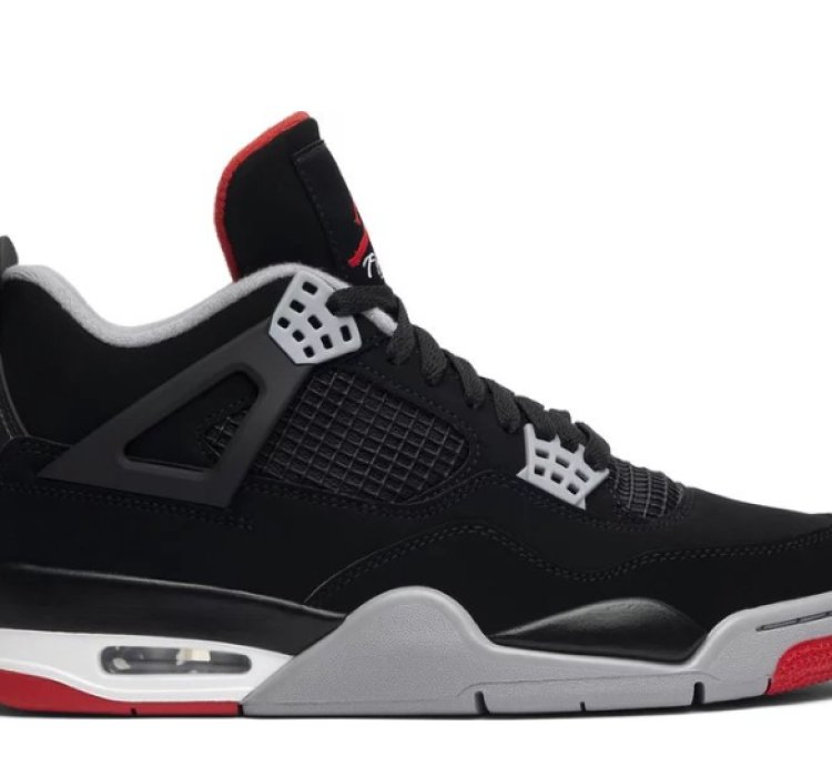 Mens Wmns Air Jordan 4 Retro OG Bred 2019 308497 060 / 408452 060