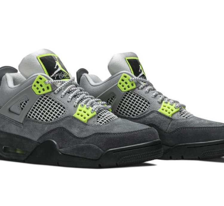 Mens Wmns Air Jordan 4 Retro SE Neon 95 CT5342 007